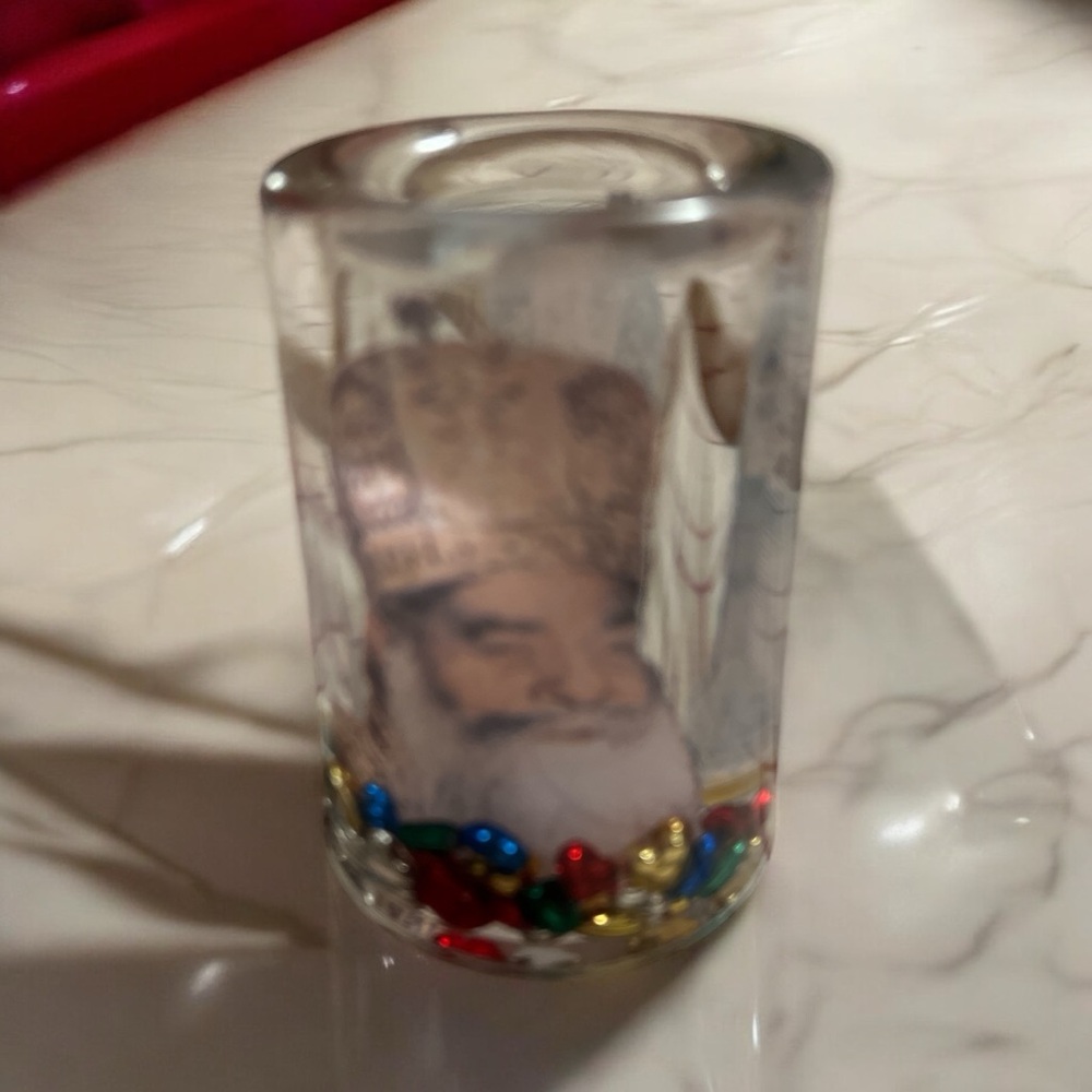 Egyptian crystal pen holder